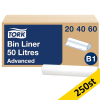 Worki na odpady TORK | 204060 | 50 l | 10 rolek po 25 szt. SE200523 - 1