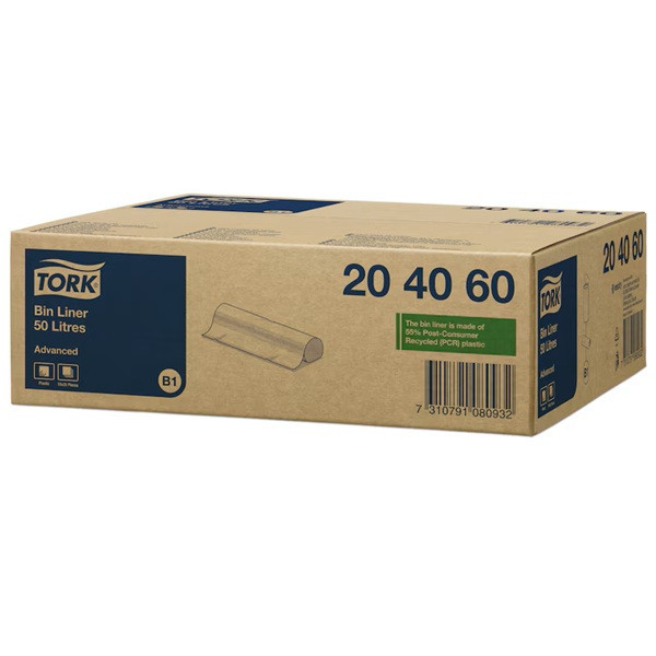 Worki na odpady TORK | 204060 | 50 l | 10 rolek po 25 szt. SE200523 - 2