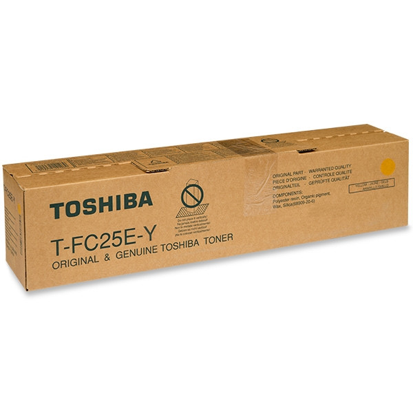 Toshiba T-FC25EY toner żółty, oryginalny 6AJ00000081 078700 - 1