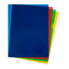 Transparentny folder A4 120 mikronów, mix kolorów (10 sztuk), 123drukuj 390554 - 1