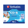 Płyta CD-R Verbatim 43325, 700MB 52x DataLife+ AZO, do nadruku, 10 szt.