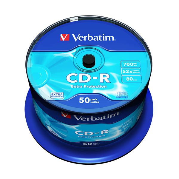 Płyta CD-R Verbatim 43351, 700MB 52x DataLife, 50 szt. 833193 - 1