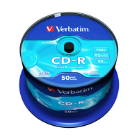 Płyta CD-R Verbatim 43351, 700MB 52x DataLife, 50 szt. 833193