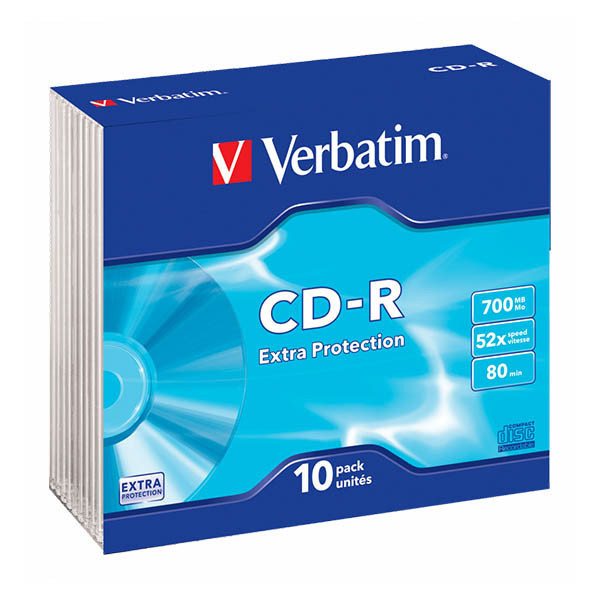 Płyta CD-R Verbatim 43415, 700MB 52x DataLife, 10 szt. 833191 - 1