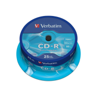Verbatim Płyta CD-R Verbatim 43432, CD-R  700MB 52x DataLife, 25 szt. 43432 833192