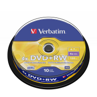 Płyta DVD+RW Verbatim 43488, 4.7GB 4x, 10 szt. 833205