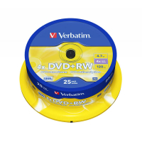 Płyta DVD+RW Verbatim 43489, 4.7GB 4x, 25 szt. 833206