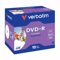 Płyta DVD+R Verbatim 43508, 4.7GB 16x, do nadruku, 10 szt. 833201