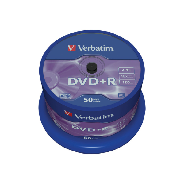 Verbatim Płyta DVD+R Verbatim 43550 4,7gb x16, Matte silver, 50 szt. 43550 833199 - 1