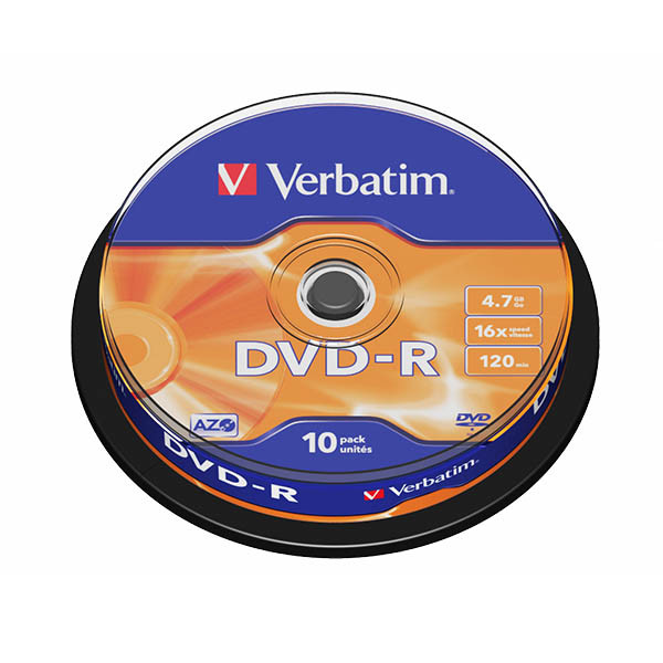 Płyta DVD-R Verbatim 43523, 4.7GB 16x matte silver, 10 szt. 833210 - 1
