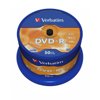 Płyta DVD-R Verbatim 43548, 4.7GB 16x matte silver, 50 szt. 833212