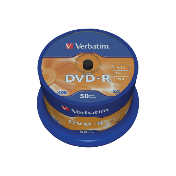 Płyta DVD-R Verbatim 43548, 4.7GB 16x matte silver, 50 szt. 833212 - 1