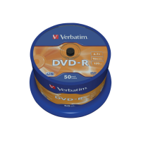 Verbatim Płyta DVD-R Verbatim 43548, 4.7GB 16x matte silver, 50 szt. 43548 833212