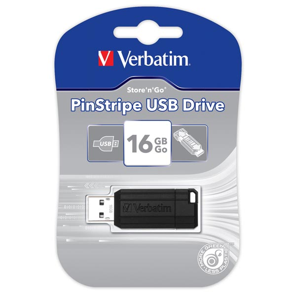 Verbatim Pendrive 16GB Verbatim Pinstripe USB 2.0 49063 500264 - 1