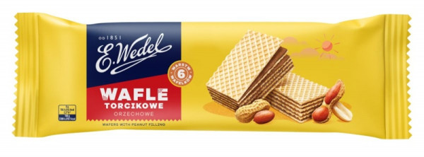 Wafel torcikowy mini orzechowy E. Wedel, 24 x 160 g, 700419 - 1