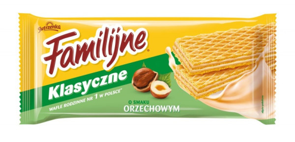 Wafle orzechowe Familijne Jutrzenka, 24 x 180 g, 700422 - 1