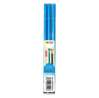 Wkład do długopisu zmazywalnego Happy Color, 3szt, 0,5mm, niebieski HAAKR67K35-3 246807