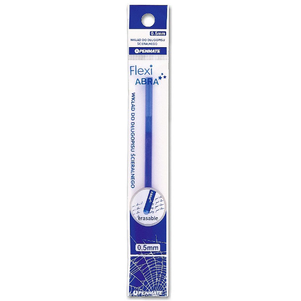 Wkład do długopisu zmazywalnego Penmate Flexi Abra 1szt, 0,5mm, niebieski TT7279 246809 - 1