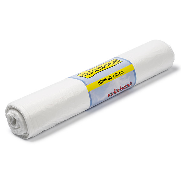Worki na śmieci | HDPE | białe | 35 litrów (50 sztuk) | 123drukuj SDR00421 - 1