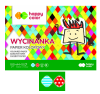 Wycinanka, błyszczący kolorowy papier A4 100g 10k, kropki i paski