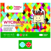 Wycinanka, błyszczący kolorowy papier A5 100g 10k, kropki i paski