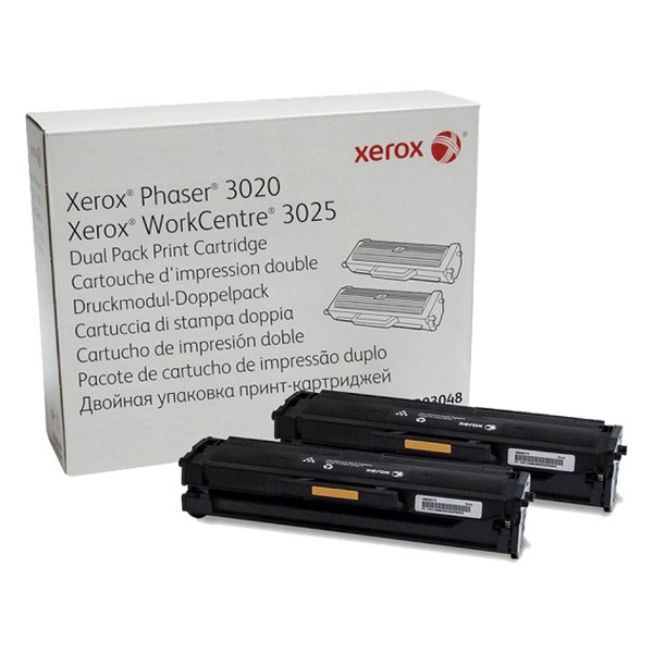 Xerox 106R03048 2x toner czarny, oryginalny 106R03048 048322 - 1