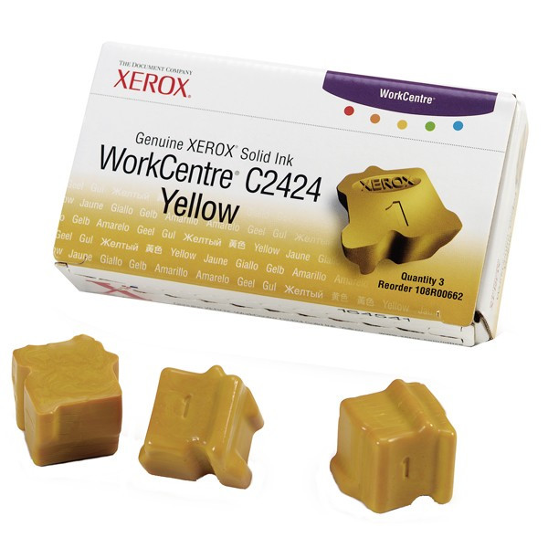 Xerox 108R00662 kostki atramentowe: 3 x żółta, oryginalne 108R00662 047025 - 1
