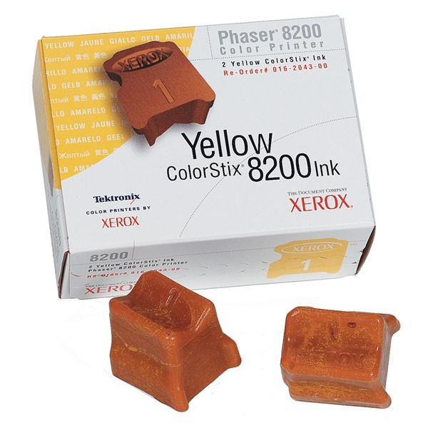 Xerox 16204300 kostki atramentowe: 2 x żółta, oryginalne 016204300 046666 - 1