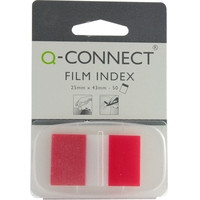 Zakładki uniwersalne czerwony Q-CONNECT 25,4 x 43,7 mm (50 zakładek) KF03633 235093 - 1