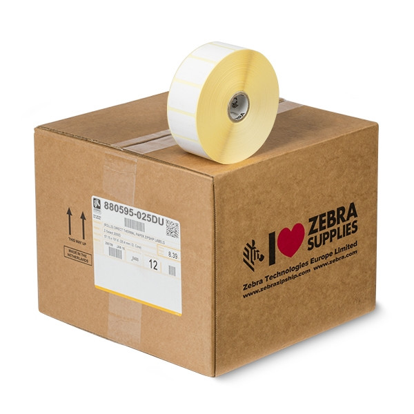 Zebra Etykiety termiczne Zebra Z-Perform 1000D label (880595-025DU) 38 x 25 mm (12 rolek) 880595-025DU 140000 - 1