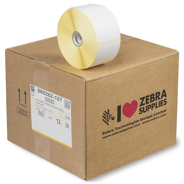 Zebra Etykiety termiczne Zebra Z-Select 2000D Removable / usuwalne (800262-127) 57 x 32 mm, (12 rolek) 800262-127 140098 - 1