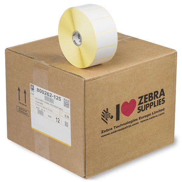 Zebra Etykiety termiczne Zebra Z-Select 2000D label (800262-125) 57 x 32 mm (12 rolek) 800262-125 140016 - 1