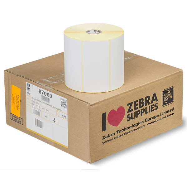 Zebra Etykiety termiczne Zebra Z-Select 2000D label (87000) 100 x 50 mm, (4 rolki) 87000 140028 - 1