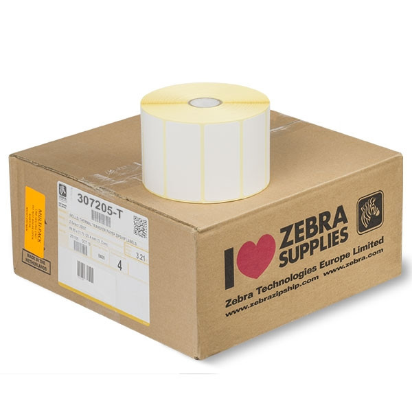 Zebra Etykiety termiczne Zebra Z-Select 2000T label (3007205-T) 70 x 32 mm (4 rolki) 3007205-T 140068 - 1