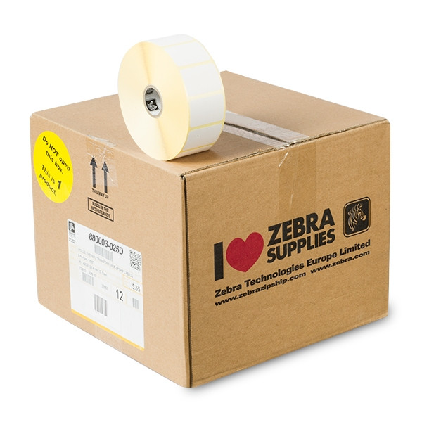 Zebra Etykiety termotransferowe Zebra Z-Perform 1000T (880003-025D) 38 x 25 mm (12 rolek) 880003-025D 140032 - 1