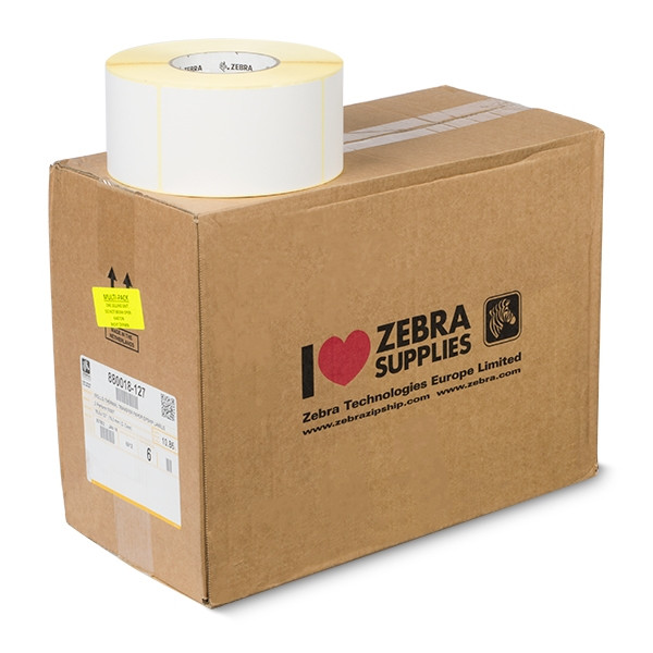 Zebra Etykiety termotransferowe Zebra Z-Perform 1000T (880018-127) 76 x 127 mm (6 rolek) 880018-127 141378 - 1