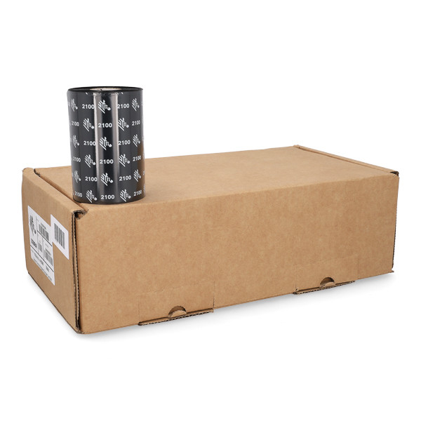 Taśma woskowa Zebra 2100 (02100BK10645) 106 mm x 450 m (12 taśm) 141086 - 1