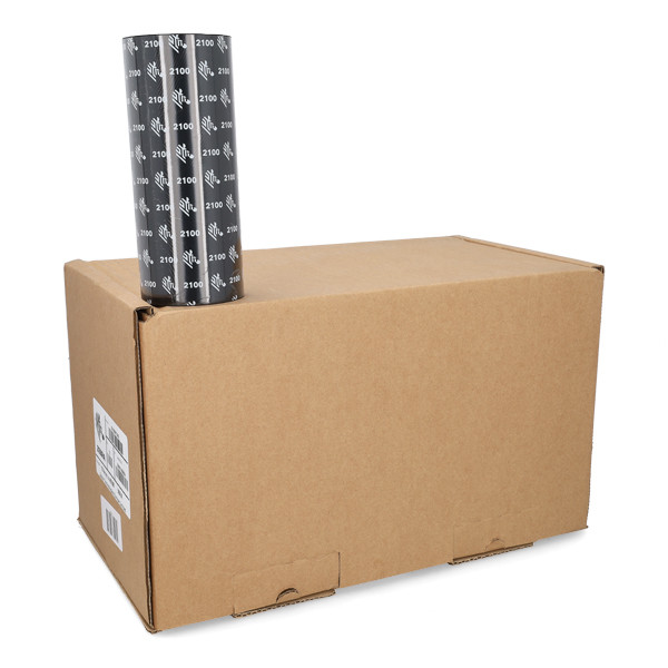 Taśma woskowa Zebra 2100 (02100BK17445) 174 mm x 450 m (12 taśm) 141094 - 1