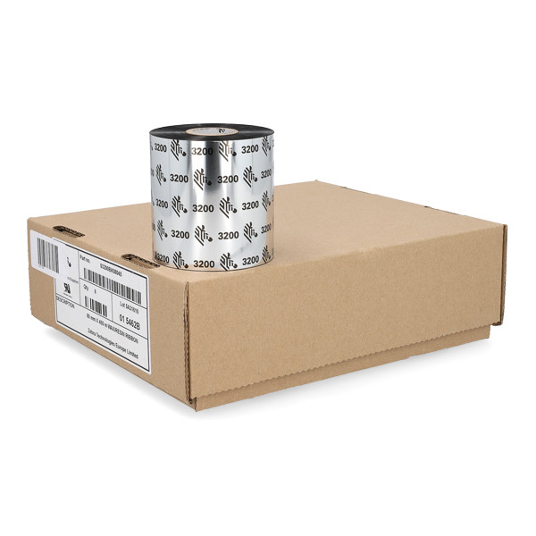 Taśma woskowo-żywiczna Zebra 3200 (03200BK08045) 80 mm x 450 m (6 taśm) 141134 - 1