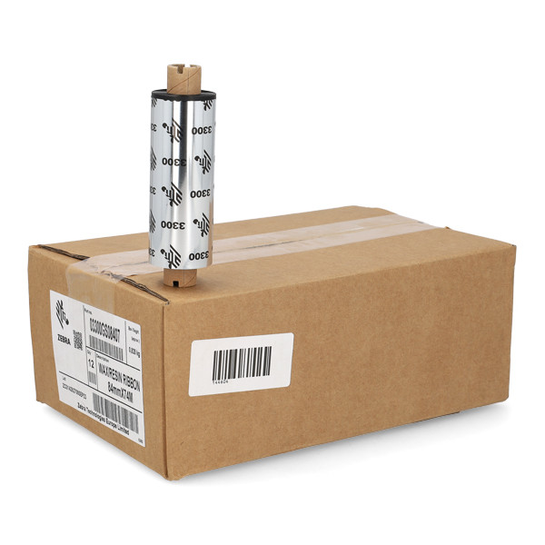 Taśma woskowo-żywiczna Zebra 3300 (03300GS08407) 84 mm x 74 m (12 taśm) 144604 - 1