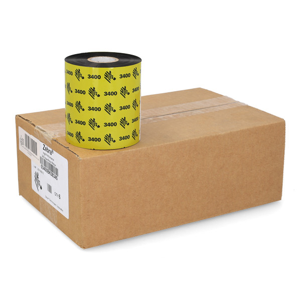 Taśma woskowo-żywiczna Zebra 3400 (03400BK08345) 83 mm x 450 m, (6 taśm) 141114 - 1