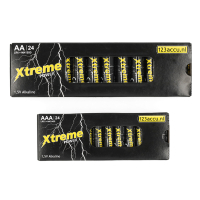 Zestaw: baterie 123drukuj Xtreme Power AA + AAA (2 x 24 sztuki) 121122