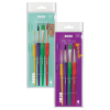Zestaw 4 pędzli szkolnych z uchwytem BB KIDS