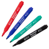 Zestaw 4x marker do flipchartów (okrągła końcówka 1-3 mm), 123drukuj 390565 - 1
