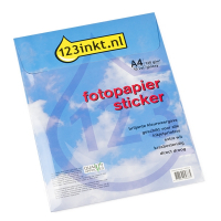Zestaw Papier fotograficzny samoprzylepny, błyszczący A4 (60 naklejek), 123drukuj, 300341