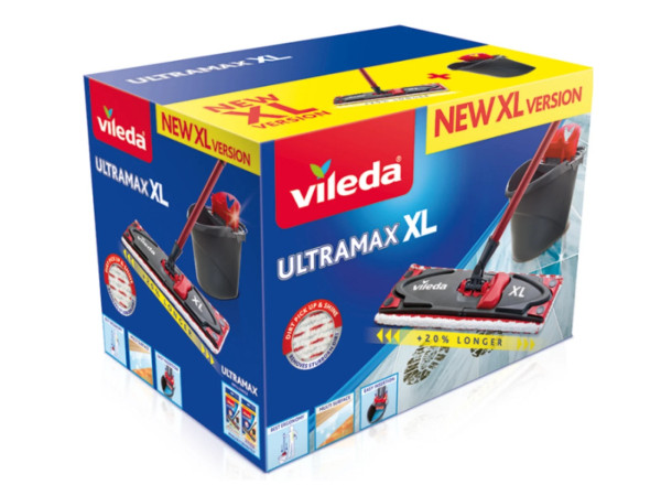 Zestaw Vileda | Mop płaski Ultramax XL Wiadro+ Mop | 160932 545805 - 1