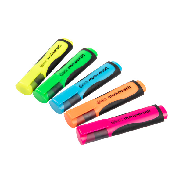 Zestaw kolorowych zakreślaczy (5 sztuk) 123drukuj 301576 - 1