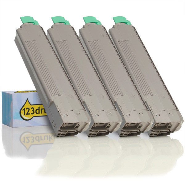 Zestaw promocyjny: 44059168, 67, 66, 65 czarny + 3 kolory, wersja 123drukuj  130063 - 1