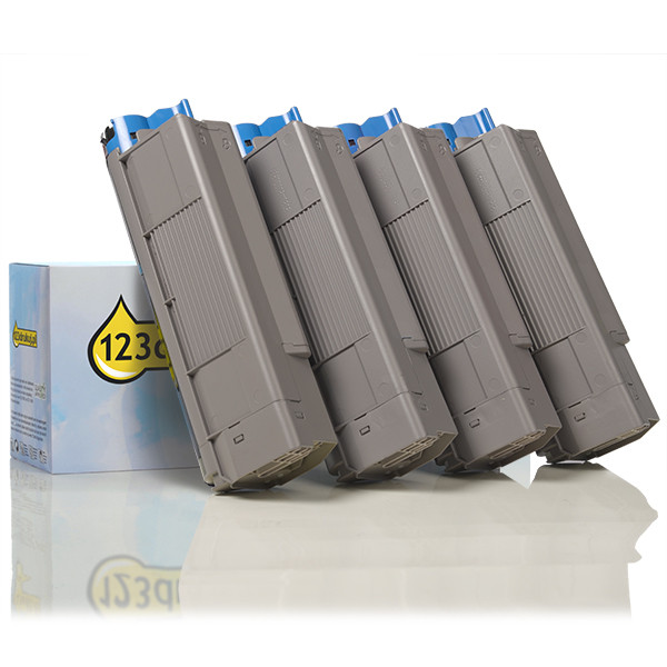 Zestaw promocyjny: 44315308, 07, 06, 05 czarny + 3 kolory, wersja 123drukuj 130057 - 1