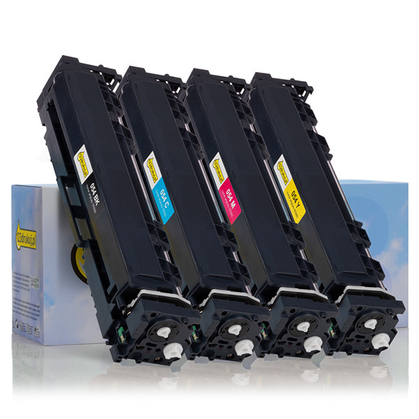 Zestaw promocyjny: Canon 054 BK, C, M, Y czarny + 3 kolory, wersja 123drukuj  130707 - 1